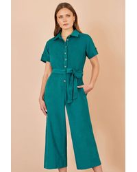 Yumi' - Cord Relaxed Jumpsuit - Lyst
