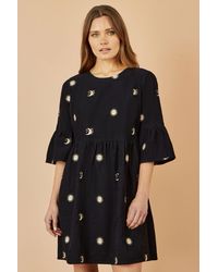 Yumi' - Cosmic Embroidery Cord Tunic Dress - Lyst