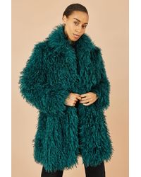 Yumi' - Luxe Long Hair Fur Coat - Lyst