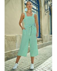 Yumi' - Stripe Strappy Jumpsuit - Lyst