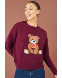 Yumi' - Teddy Bear Relaxed Jumper - Lyst