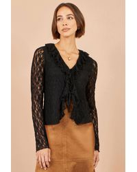 Yumi' - Ruffle Lace Top - Lyst