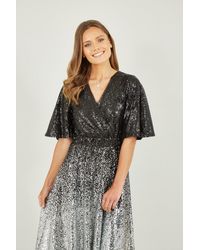 Yumi' - And Ombre Sequin Midi Wrap Dress - Lyst