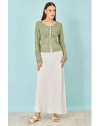Yumi' - Viscose Maxi Skirt - Lyst