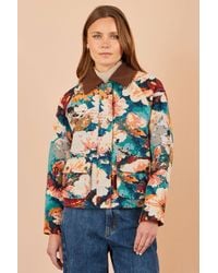 Yumi' - Multicolour Floral Woven Bomber Jacket - Lyst