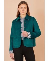 Yumi' - Cord Reversible Gingham Jacket - Lyst