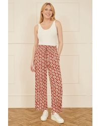 Yumi' - Geo Print Relaxed Fit Trousers - Lyst