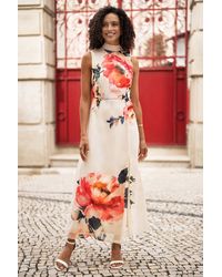 Yumi' - Flower Halter Neck Maxi Dress - Lyst