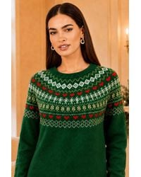 Yumi' - Relaxed Fairisle Jumper - Lyst