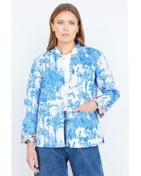 Yumi' - Palm Reversible Cotton Quilted Jacket - Lyst