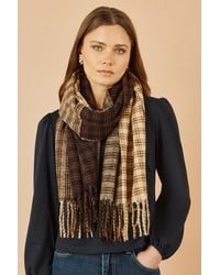 Yumi' - Mixed Check Scarf - Lyst