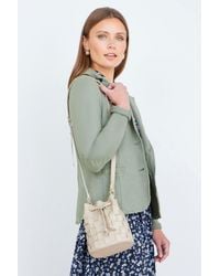 Yumi' - Woven Bucket Shoulder Bag - Lyst