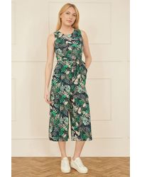 Yumi' - Leaf Culotte Jumpsuit - Lyst