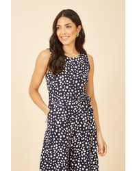Mela - Blotch Print Culotte Jumpsuit - Lyst