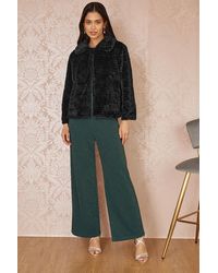 Yumi' - Faux Fur Short Jacket - Lyst