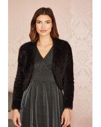 Yumi' - Eyelash Knit Bolero - Lyst