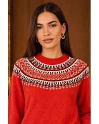 Yumi' - Relaxed Fairisle Jumper - Lyst