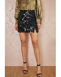 Yumi' - Big Sequin Mini Skirt - Lyst