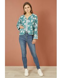 Yumi' - Patchwork Print Reversible Cotton Quilted Jacket - Lyst