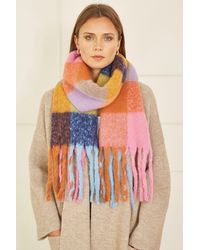 Yumi' - Check Soft Scarf - Lyst