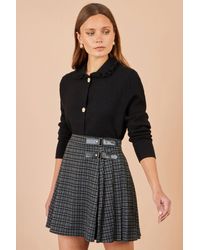 Yumi' - Check Pleated Mini Skirt - Lyst