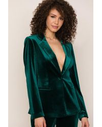 Yumi Kim Trail Blazer Velvet Jacket - Green