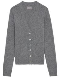 Zadig & Voltaire - Jemmy Patch Cardigan 100% Cashmere - Lyst