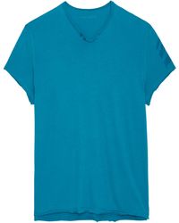 Zadig & Voltaire - Monastir T-Shirt aus Bio-Baumwolle - Lyst