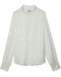 Zadig & Voltaire - Twina Satin Blouse - Lyst