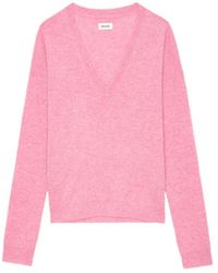 Zadig & Voltaire - Vivi Patch Jumper 100% Cashmere - Lyst