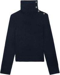 Zadig & Voltaire - Pull Nalma 100% Cachemire Encre - Lyst