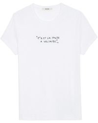 Zadig & Voltaire - T-shirt Toby Flamme - Lyst