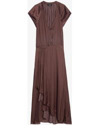 Zadig & Voltaire - Randall Satin Dress - Lyst