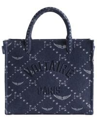 Zadig & Voltaire - Bag Angel Tote Denim Monogram - Lyst