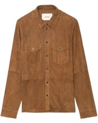 Zadig & Voltaire - Sergy Suede Leather Shirt - Lyst