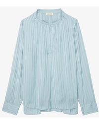 Zadig & Voltaire - Tink Satin Blouse - Lyst