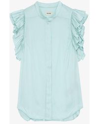 Zadig & Voltaire - Tiza Satin Top - Lyst