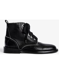 Zadig & Voltaire - Laureen Roma Studs Ankle Boots - Lyst