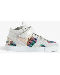 Zadig & Voltaire - Zv1747 Mid Flash Trainers - Lyst