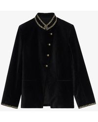 Zadig & Voltaire - Blazer Verysa Velours - Lyst