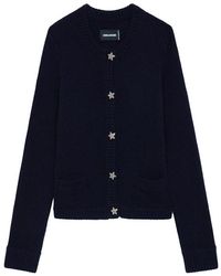 Zadig & Voltaire - Marcy Jewelled 100% Cashmere Cardigan - Lyst