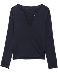 Zadig & Voltaire - Henley T-Shirt - Lyst