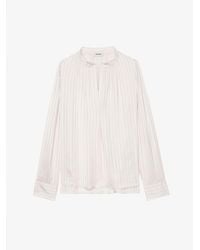 Zadig & Voltaire - Tink Satin Blouse - Lyst
