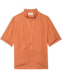 Zadig & Voltaire - Top topher satin - Lyst