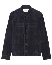 Zadig & Voltaire - Kuba Suede Leather Jacket - Lyst