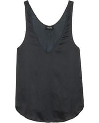 Zadig & Voltaire - Tarys Satin Top - Lyst