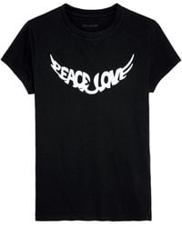 Zadig & Voltaire - T-Shirt Walk Peace & Love - Lyst
