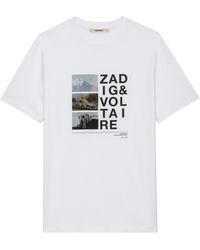 Zadig & Voltaire - T-shirt toby photoprint - Lyst