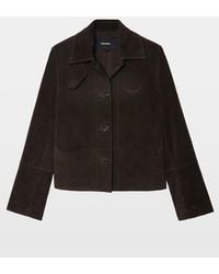 Zadig & Voltaire - Lessa Suede Leather Jacket - Lyst