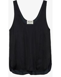 Zadig & Voltaire - Carys Satin Top - Lyst